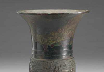 图片[2]-Zun wine vessel with animal-mask pattern, late Shang dynasty, c. 13th-11th century BCE-China Archive